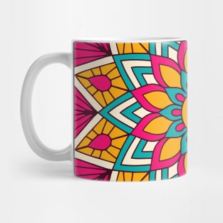 mandala-design, mandala-art, geometric, abstract, mandala and spirituality, colorful, rainbow, mandala pattern, mandala flower patterns, Flower Mandala ,Spirituality Mug